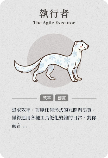 執行者－內在個性的動物角色結果簡介